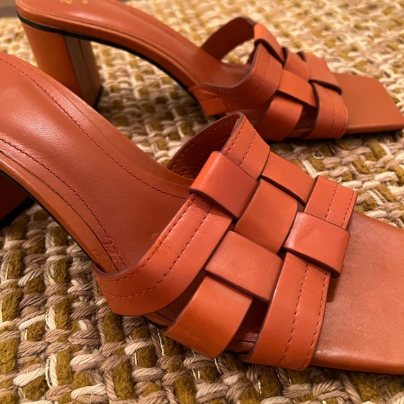 Zara Heeled Leather Sandal - Picture 6 of 7